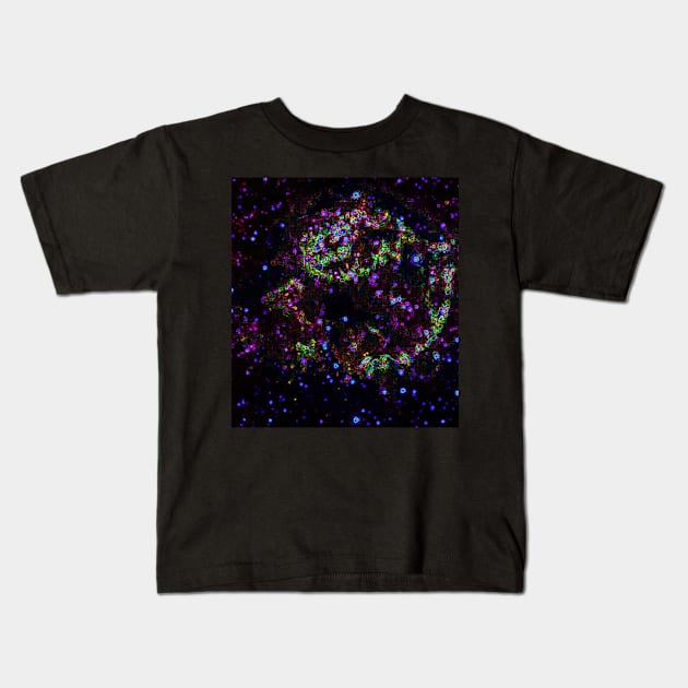 Black Panther Art - Glowing Edges 282 Kids T-Shirt by The Black Panther